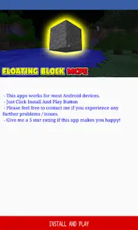 Floating Block Addon for Minecraft PE Screen Shot 0