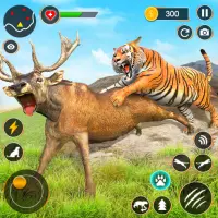 호랑이 시뮬레이터 오프라인 게임 동물 시뮬레이터 게임 Screen Shot 0