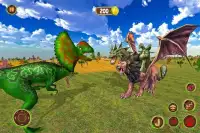 ライオンキメラドラゴン対野生の恐竜 Screen Shot 0