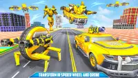Spider Wheel Car Robot Game: Drone Robot Game 2021 Screen Shot 1