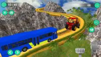 Tractor Pull Bus game - Tractor Hauling Simulator Screen Shot 1
