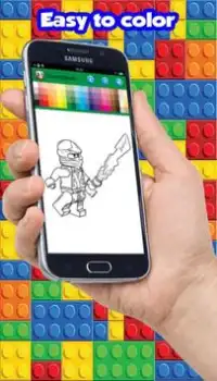 Coloring Pages for Lego Hero Screen Shot 8