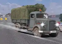 Lái xe tải quân đội offroad Mỹ 2018: trò chơi quân Screen Shot 1