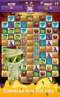 Halloween Smash - Witch Candy Match 3 Puzzle Screen Shot 14