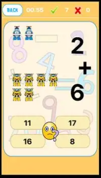 Math Game Kids Robocar Free Screen Shot 1