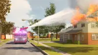 Fire Truck Driving Simulator 3D Parking Games 2018 Screen Shot 3