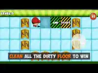 Mop The Floor Tiles Puzzle - House Cleaning Game Screen Shot 0