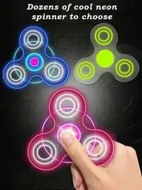 Neon Fidget Spinner Simulator Screen Shot 1