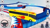 Impossible Bus Driving Sky Tracks - Bus  Games Screen Shot 2