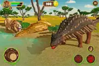 Leão final vs dinossauro: aventura selvagem Screen Shot 2