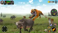 Salvaje Tigre Simulador Juegos Screen Shot 4