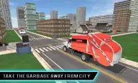 Real City sim Garbage Truck 3D Screen Shot 2