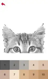 Cute Cats Color by Number - Pixel Art Game Screen Shot 4