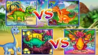 Dinosaur VS Dragon Puzzle: Jigsaw Free Games Screen Shot 14