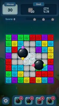 Weed cube blast 420 Marijuana match 2 puzzle game Screen Shot 4