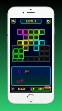 Glow Block Puzzle! Color Block Game Screen Shot 3
