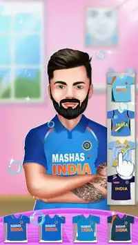 Indian Cricketer Dressup Salon 2019 Screen Shot 5