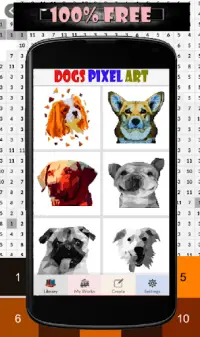 Dog Pixel Coloring Screen Shot 2