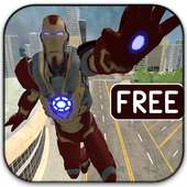 Flying Super Iron Hero Of Crime City Rescue Game