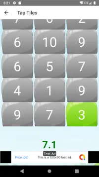 Number Fast Tap Game Screen Shot 1