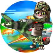 Talking Cat My Tom Air Fighter : Shooting Airplane