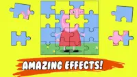Jigsaw Pepa Puzzle Piggy Game Screen Shot 2