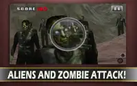 Alien Zombie Sniper Serangan Screen Shot 5