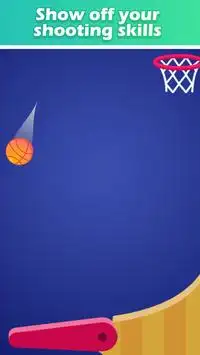 フリッパーシュートダンクフリーカジュアルバスケットボールゲーム Screen Shot 2