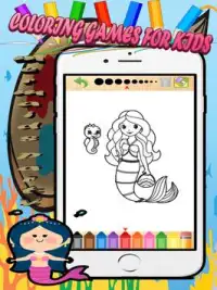 mermaids spa coloring book Screen Shot 9