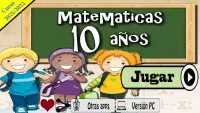 Matemáticas 10 años Screen Shot 0