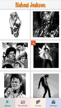 Michael Jackson - Pixel Art Screen Shot 2