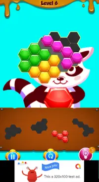Kitty Hexagon Block Puzzle Screen Shot 0