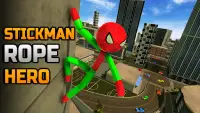 Spider Stickman Rope Hero - Spider Hero Games Screen Shot 2