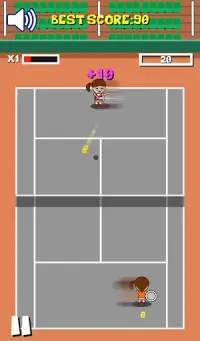 Retro Tiny Tennis Screen Shot 1