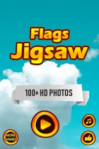 Flags Jigsaw Puzzle Game Screen Shot 0