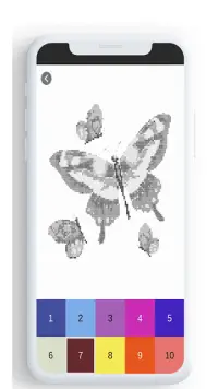 Butterfly Color By Number, butterfly coloring . Screen Shot 2
