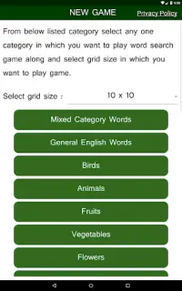 Word Search - English Word Search Puzzle Game Screen Shot 7