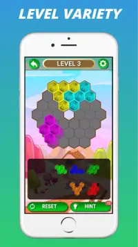 Hex Block Pop! Candy Block Puzzle Games Screen Shot 2