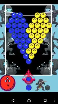 Ninja : Bubble Shooter Screen Shot 1