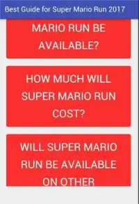 Mario Run Guide 2017 Screen Shot 3