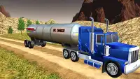 Offroad oil tanker transport cargo truck simulator Screen Shot 2