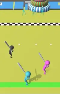 Stickman Fun Race 3D Screen Shot 1