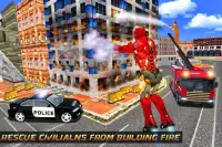 ciudad superhéroes: volador robots juegos Screen Shot 2