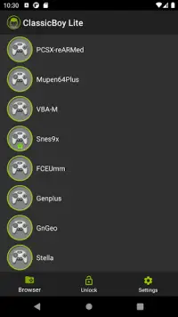 ClassicBoy Lite Games Emulator Screen Shot 0