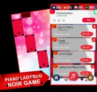 Piano Ladybug Noir Tiles Screen Shot 3
