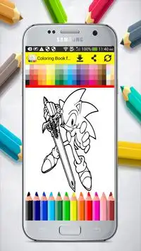 Coloring Book for Sonic Screen Shot 6