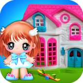 Dollhouse Home Decoration Game untuk Girls dan Ana