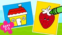 子供用 塗り絵ゲーム - お絵かき＆塗り絵ブック Screen Shot 0
