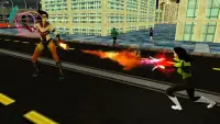 Superhero war rescue mission: free robot war game Screen Shot 1
