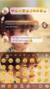 Cute Photo Emoji Keyboard Skin Screen Shot 4